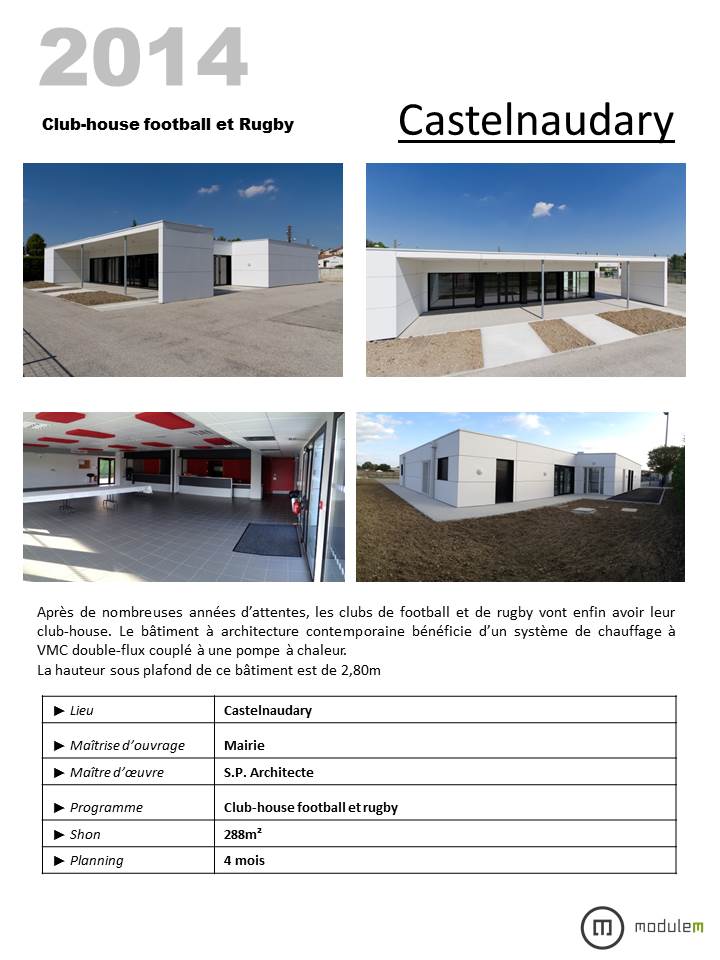 12 CASTELNAUDARY CLUB HOUSE FOOT RUGBY MODULAIRE MODULEM ARCHITECTURE